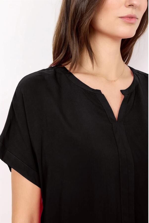 Soyaconcept V-hals shirt met korte mouwen Black Dames - Foto 3