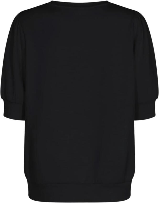 Soyaconcept Zwarte Comfortabele Trui met Korte Mouwen Black Dames - Foto 2