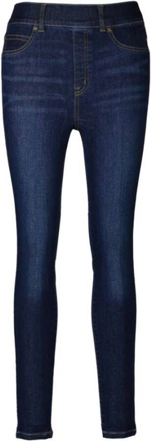 Spanx Flatterende Skinny Jeans met Elastische Tailleband Blue Dames
