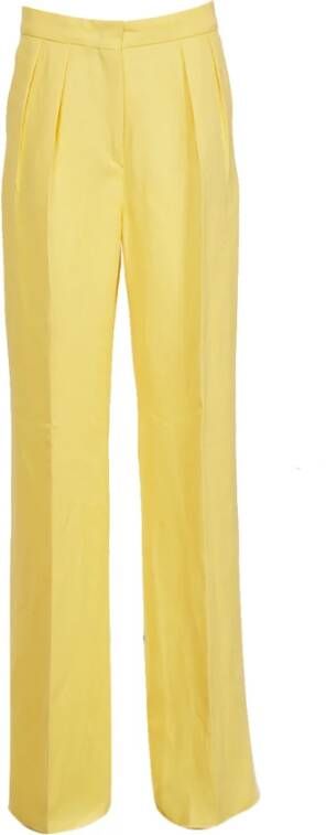 SPORTMAX Brede broek Geel Dames