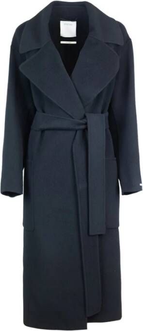Max Mara Belted Coats Black Dames
