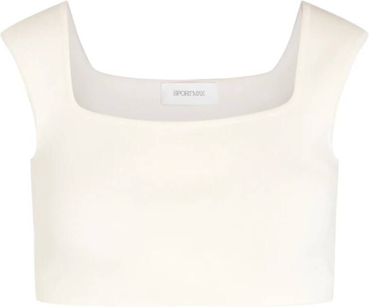 SPORTMAX Creme top Wit Dames