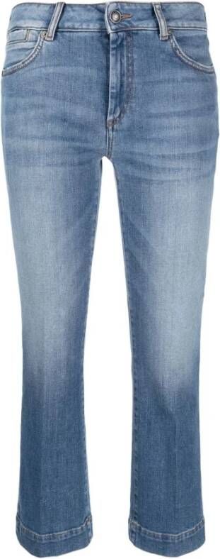 Max Mara Lichtblauwe Messico Denim Mini Flare Jeans Meerkleurig Dames