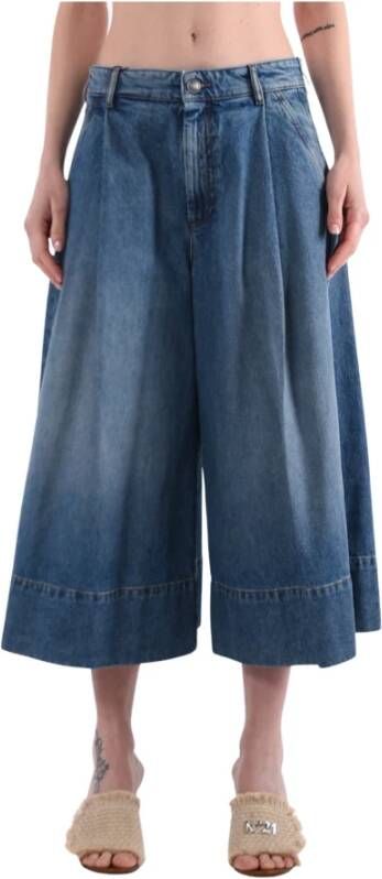 SPORTMAX Cropped Jeans Blauw Dames