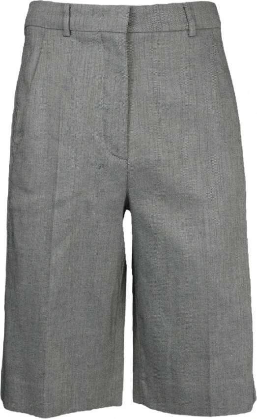 SPORTMAX Long Shorts Grijs Dames