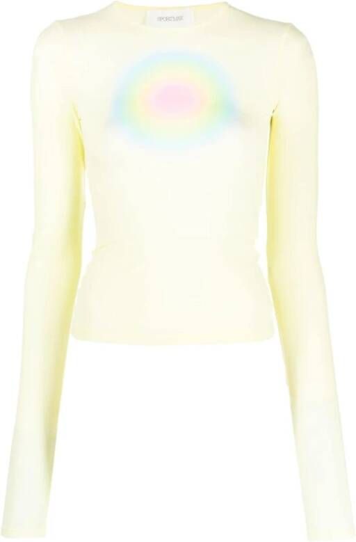 SPORTMAX Long Sleeve Tops Geel Dames