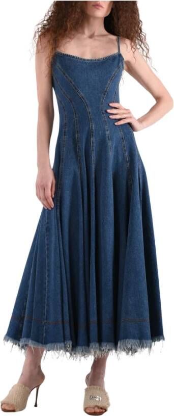 SPORTMAX Maxi Dresses Blauw Dames