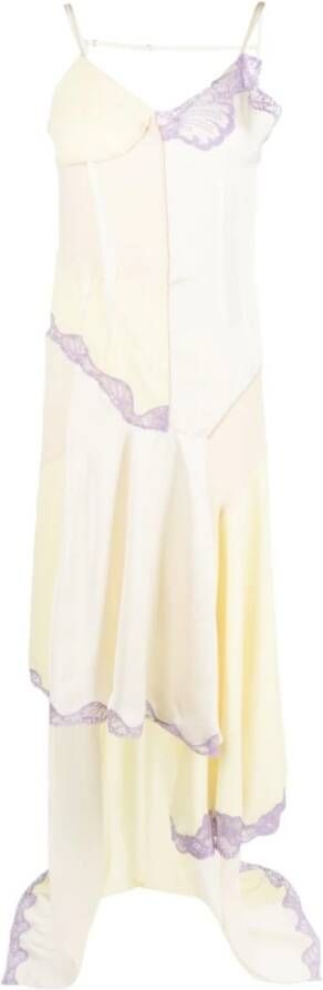 Max Mara Patchwork Slip Jurk met Schelpdetails Multicolor Dames