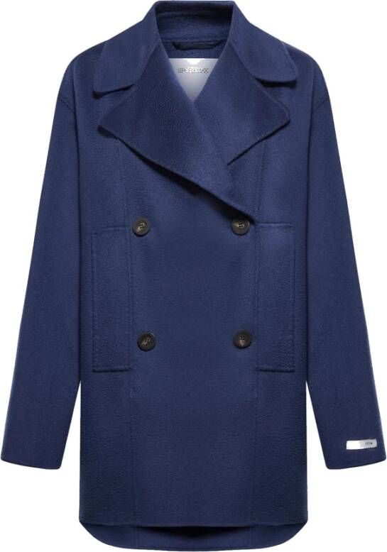 SPORTMAX Single-Breasted Coats Blauw Dames