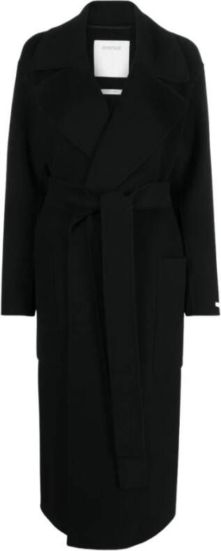 SPORTMAX Single-Breasted Coats Zwart Dames