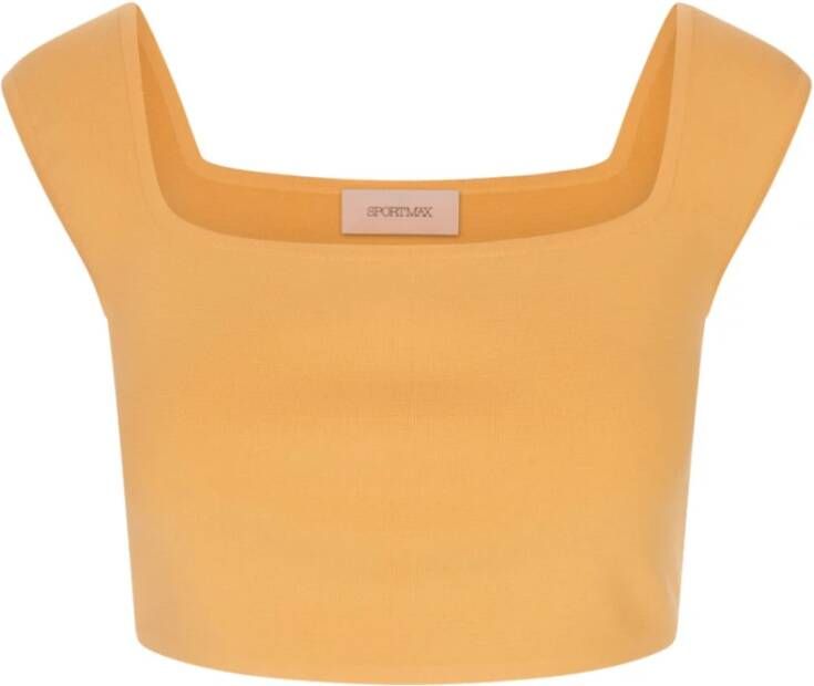 SPORTMAX Sleeveless Tops Oranje Dames