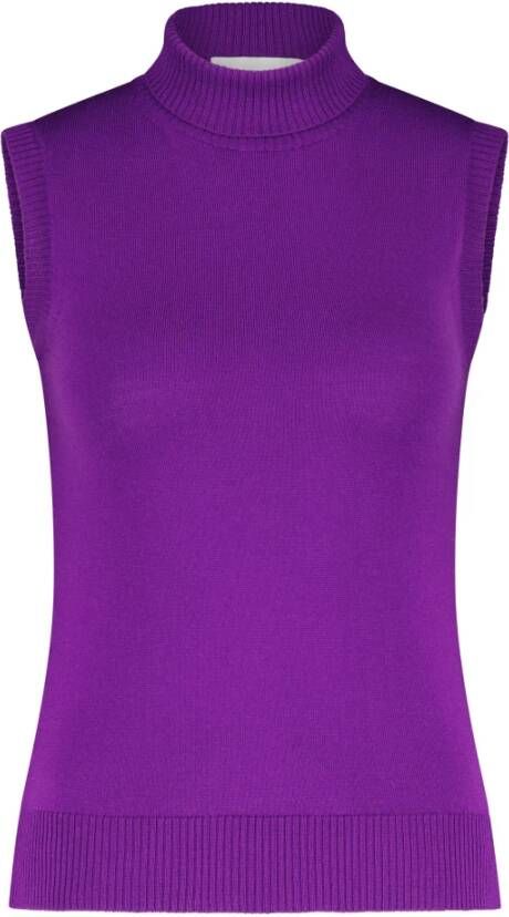 SPORTMAX Sleeveless Tops Paars Dames