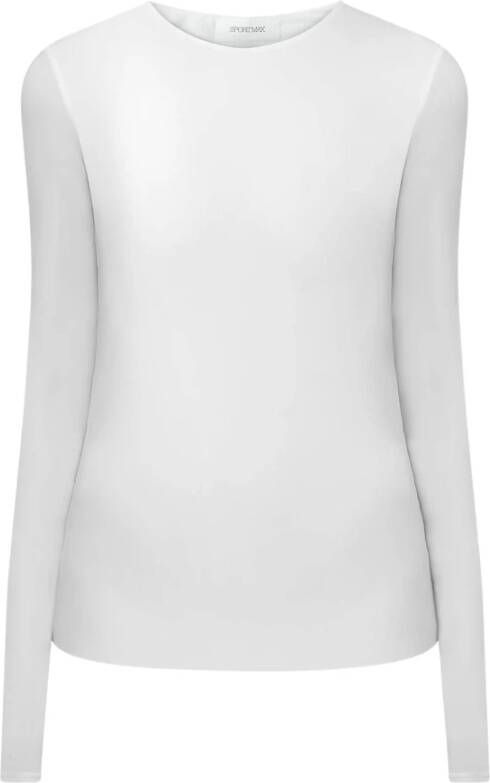 SPORTMAX Stijlvolle Blouse voor Vrouwen White Dames