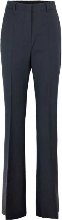 SPORTMAX Zwarte Bootcut Wollen Broek Black Dames