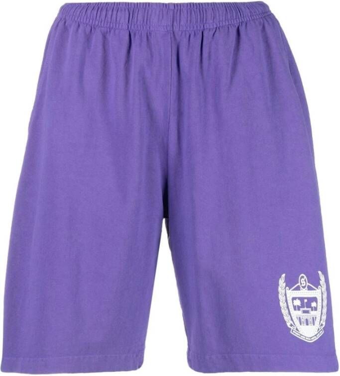 Sporty & Rich Beverly Hills Gym Shorts Paars Dames