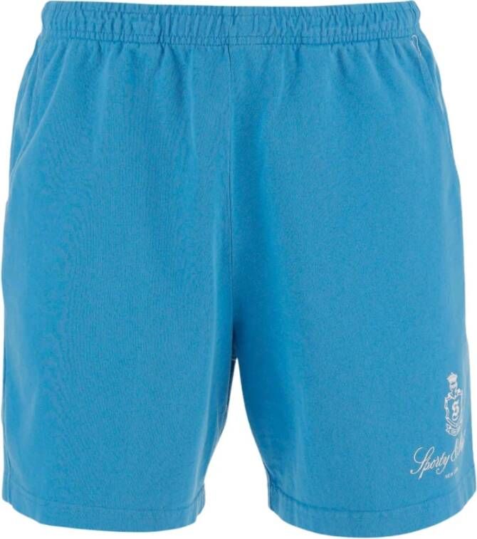 Sporty & Rich Casual Shorts Blauw Heren