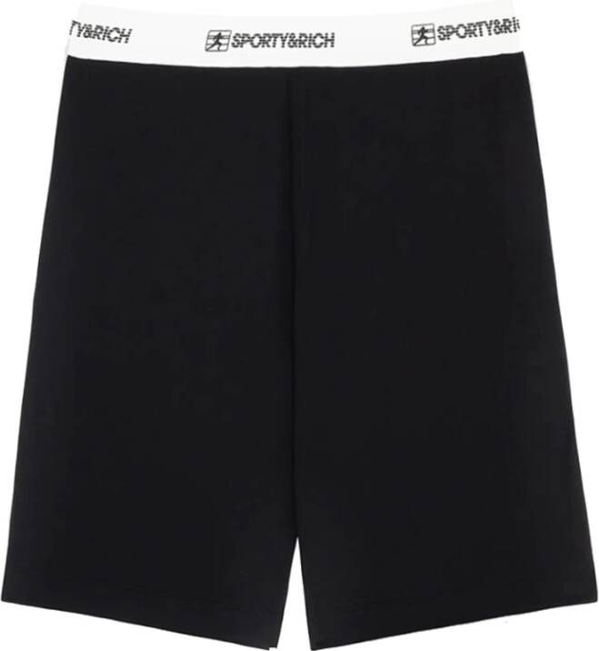 Sporty & Rich Comfortabele Shorts voor Dames Black Dames