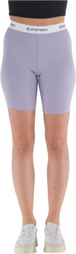 Sporty & Rich Lilla Biker Shorts Purple Dames