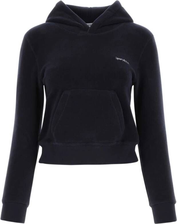Sporty & Rich Middernacht Blauwe Stapel Sweatshirt Blauw