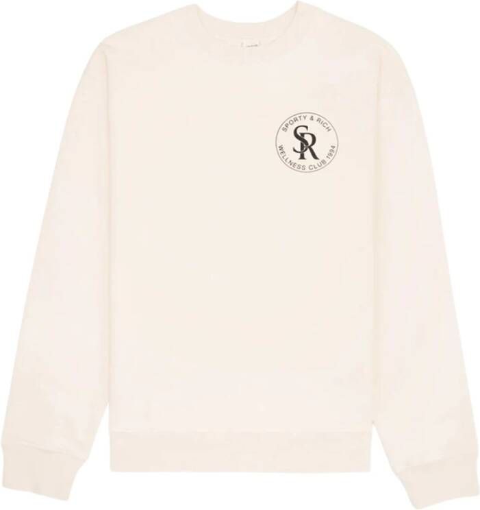Sporty & Rich Sporty Rich Sweaters White Wit Dames