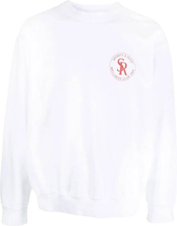 Sporty & Rich Sporty Rich Sweaters White Wit Heren