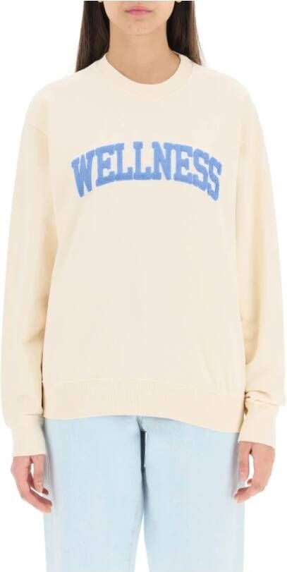 Sporty & Rich Sweatshirt Beige Dames