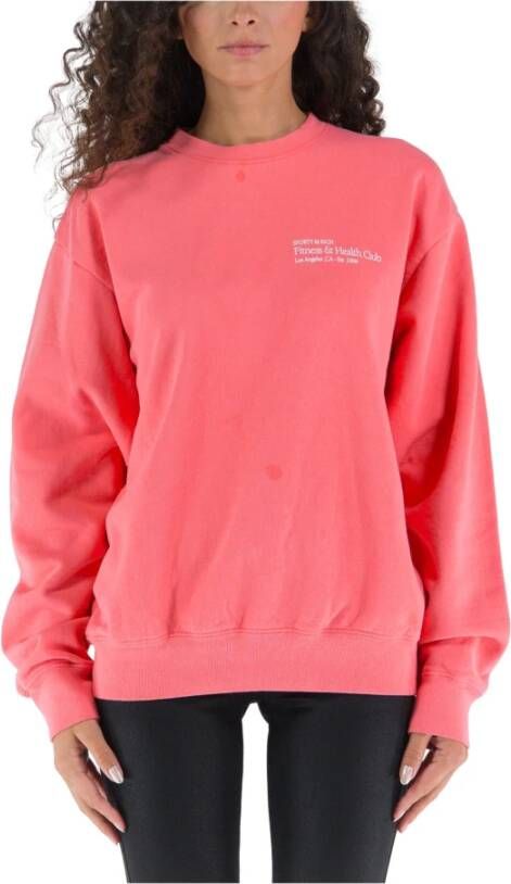 Sporty & Rich Sweatshirt Roze Dames