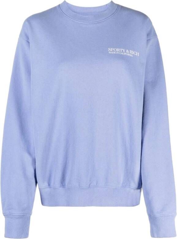 Sporty & Rich Sweatshirts Blauw Dames