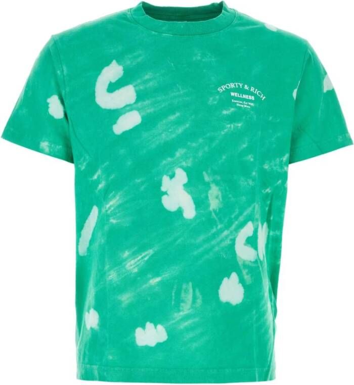Sporty & Rich Sportief Groen Katoenen T-Shirt Green Heren