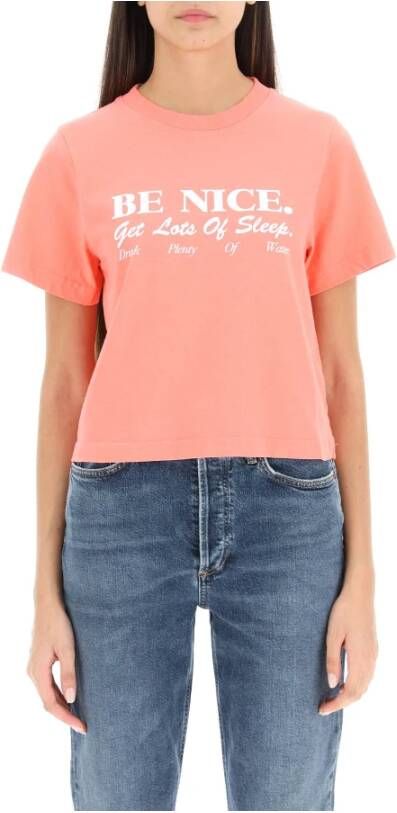 Sporty & Rich T-shirts Roze Dames