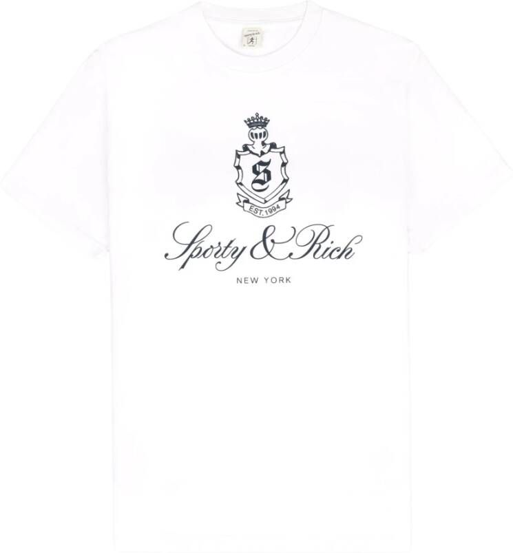 Sporty & Rich Witte Vendome T-Shirt White Dames