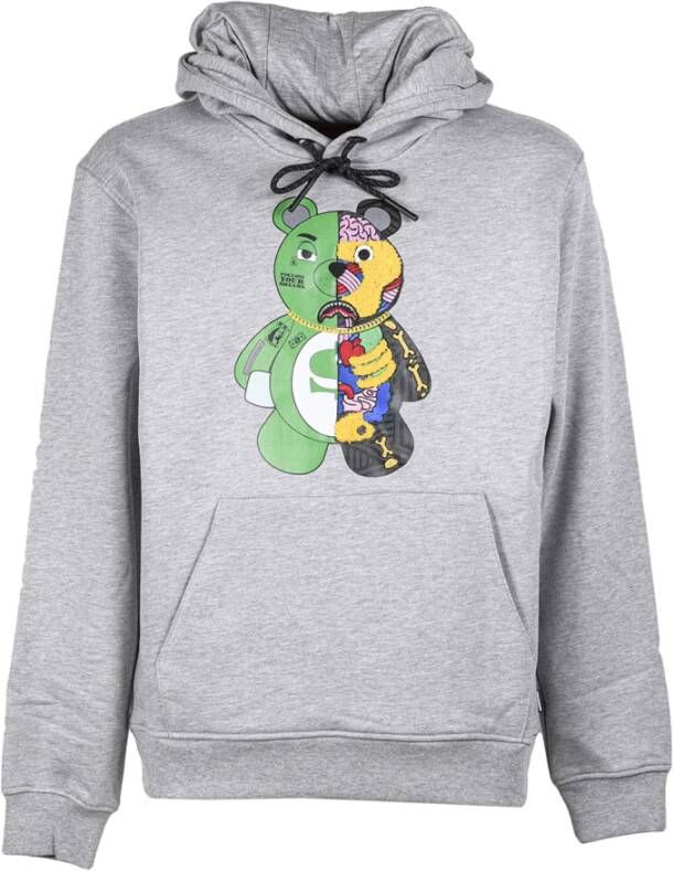 Sprayground Anatomy Bear Grijze Hoodie Grijs Heren