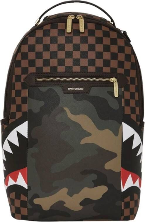 Sprayground Groene rugzak met apart laptopvak en zonnebrilvak Groen Unisex