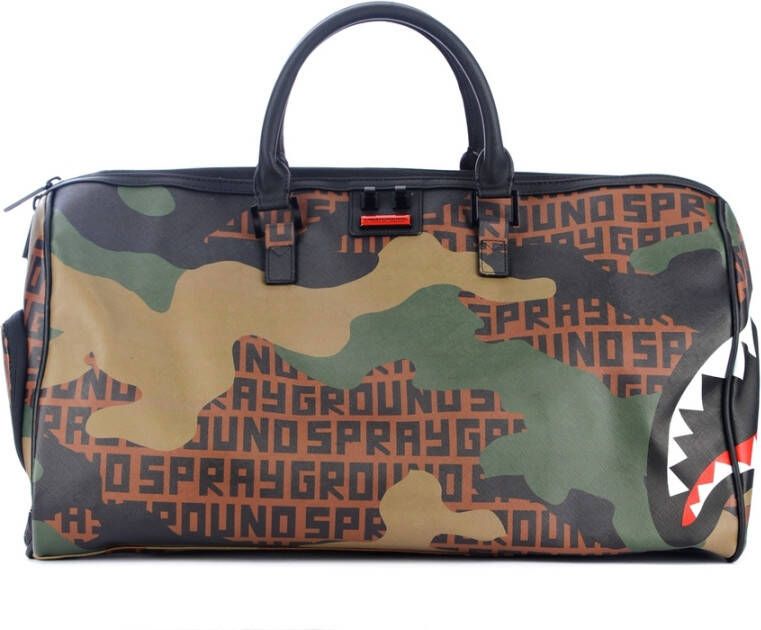 Sprayground Camo Infinity Duffle Weekend Bag Groen Heren