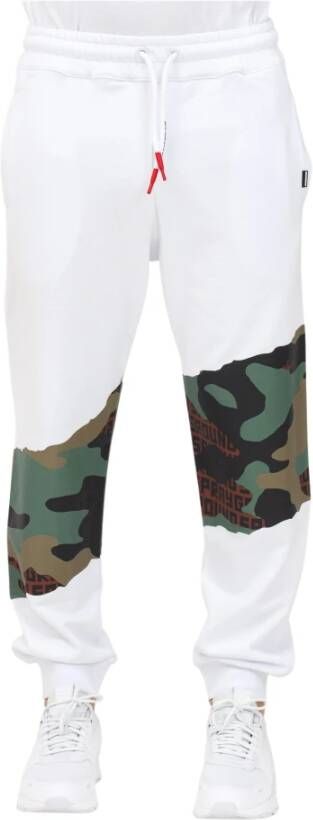 Sprayground Camouflage Print Sportbroek Wit Heren
