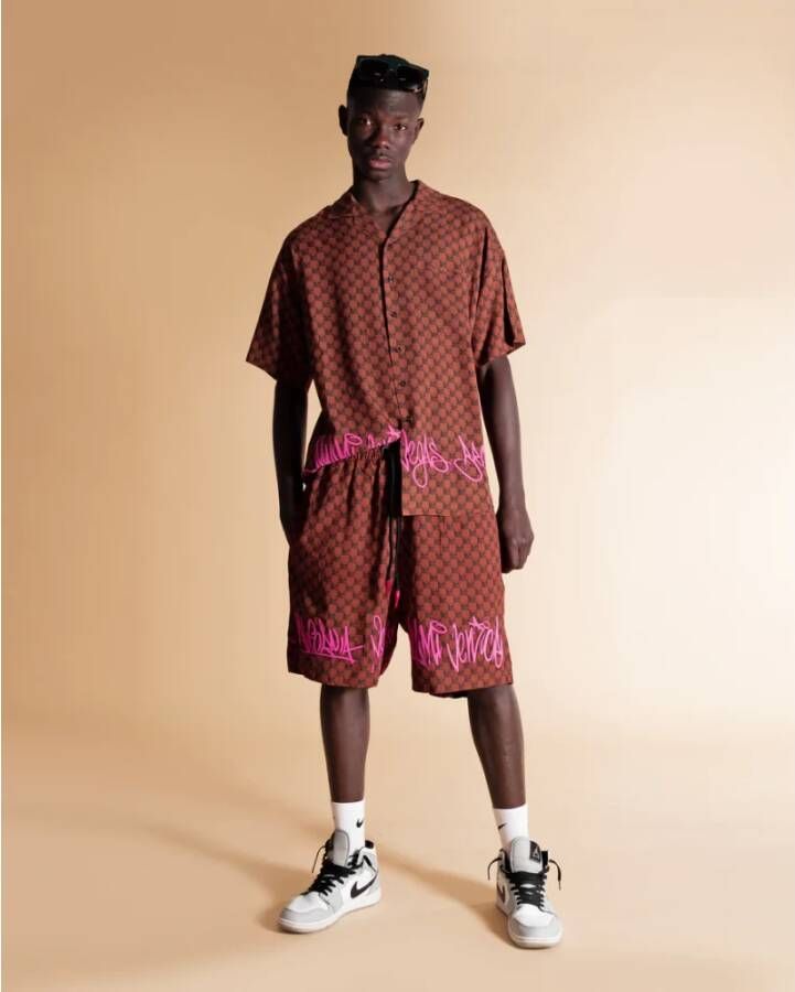 Sprayground Upgrade je casual garderobe met deze shorts van hoge kwaliteit Brown Heren