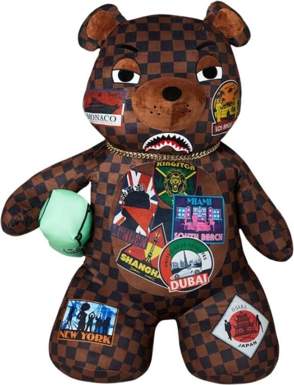 Sprayground Grootste Beer Rugzak Stijlvolle Opbergoplossing Zwart Unisex