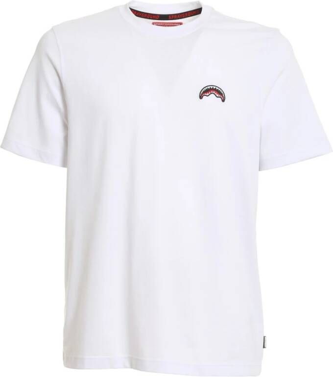 Sprayground Japan Wave Katoenen T-shirt White Heren