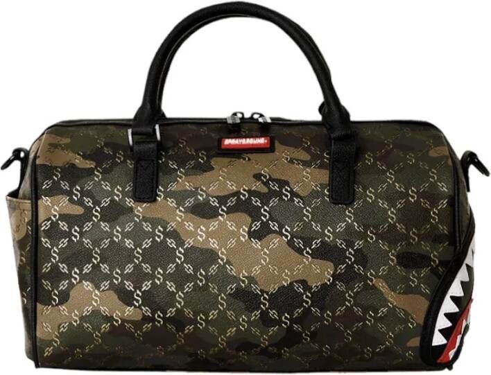 Sprayground Kleine tas met bovenopening en gouden ritsen Groen Dames