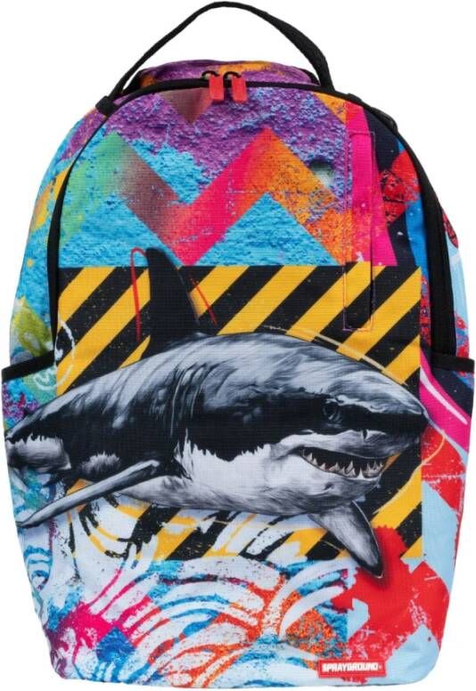 Sprayground Multicolor Shark Vibe Nylon Rugzak Meerkleurig Dames