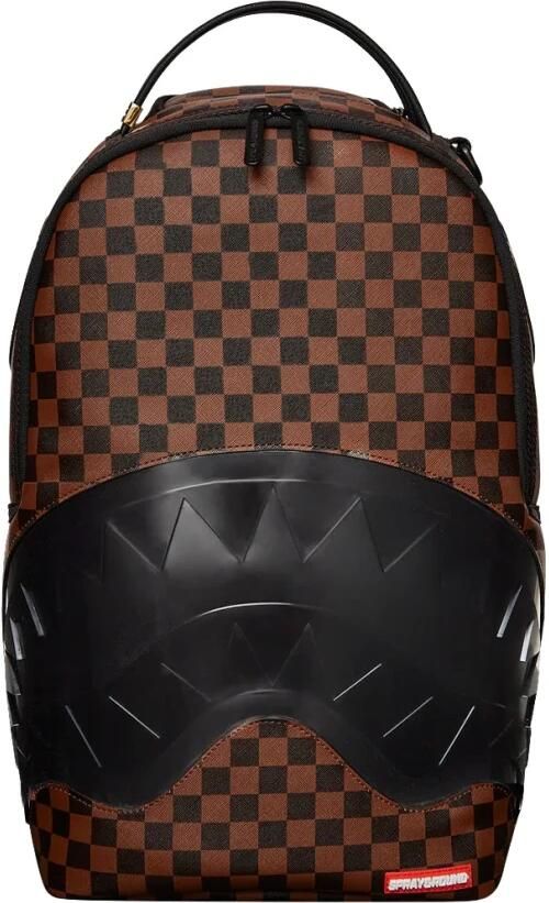 Sprayground Haaienrugzak met Verborgen Zakken Brown Heren