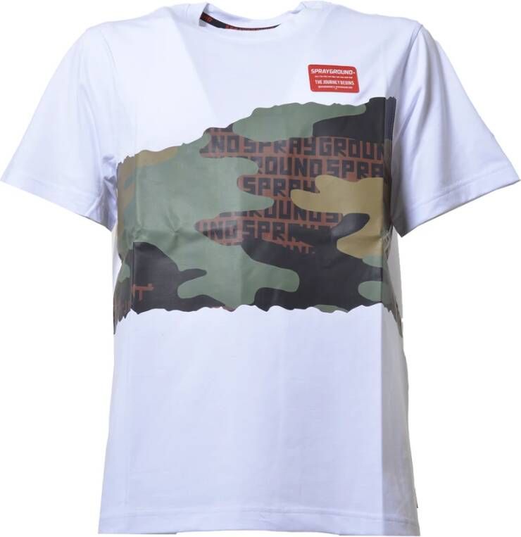 Sprayground T-Shirts Wit Heren