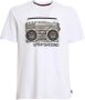 Sprayground Vintage Stereo Print T-Shirt White Heren - Thumbnail 3