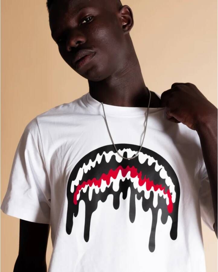 Sprayground Grafisch Loose Smooth T-Shirt White Heren