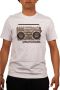 Sprayground Vintage Stereo Print T-Shirt White Heren - Thumbnail 1