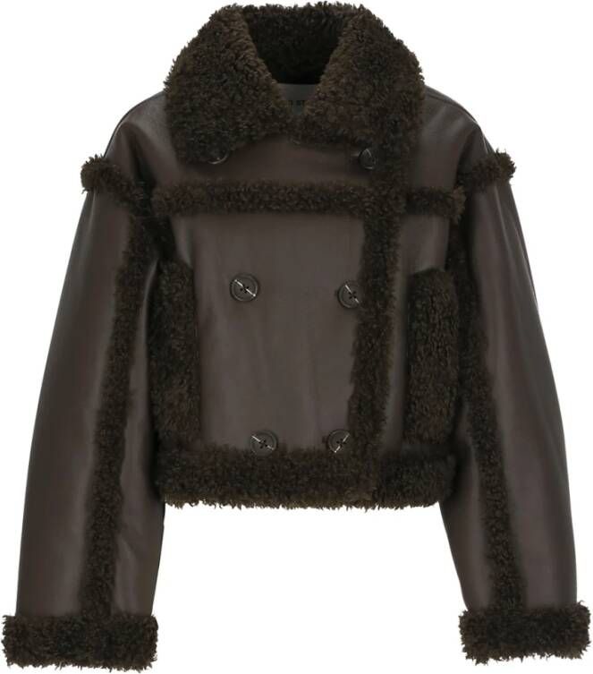 Stand Studio Faux Fur & Shearling Jackets Bruin Dames