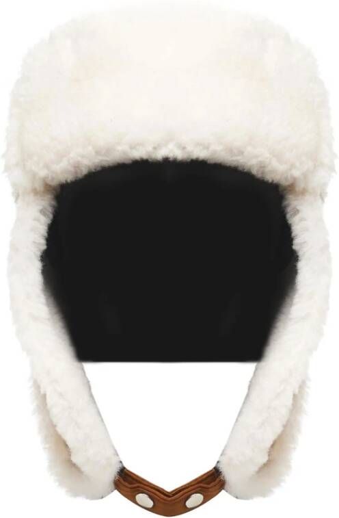 Stand Studio Zya Shearling Hat Stand Hoeden White Dames