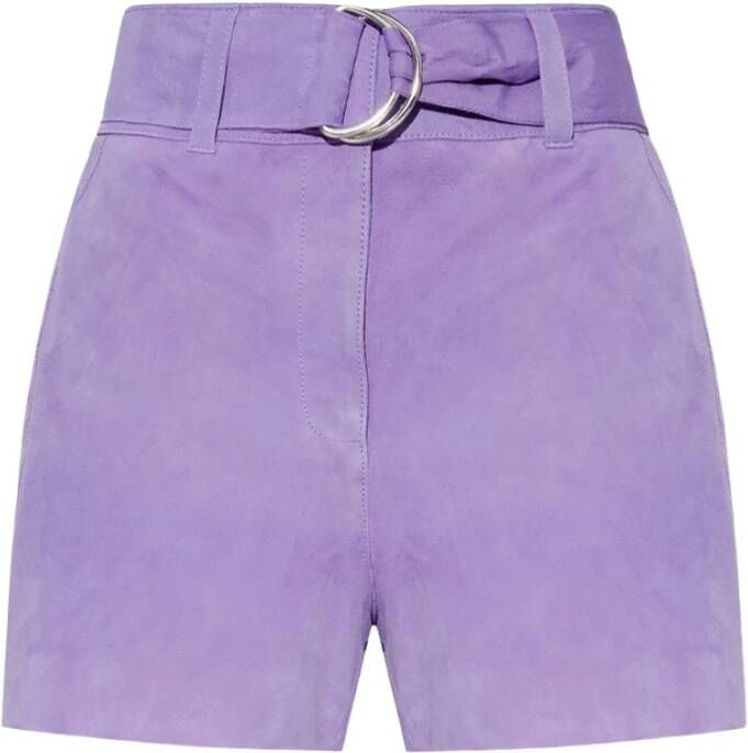 Stand Studio Leather shorts Purple Dames