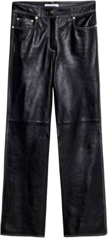 Stand Studio Leather Trousers Zwart Dames