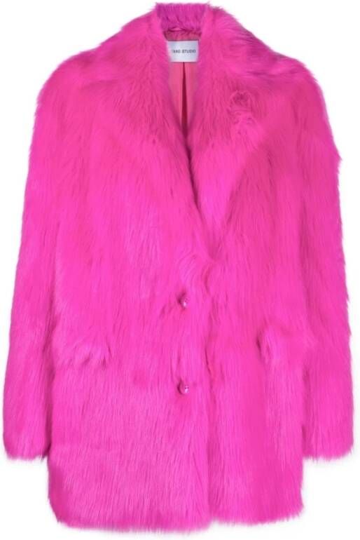 Stand Studio Nep Shearling Stand Pink Carter Blazer Roze Dames